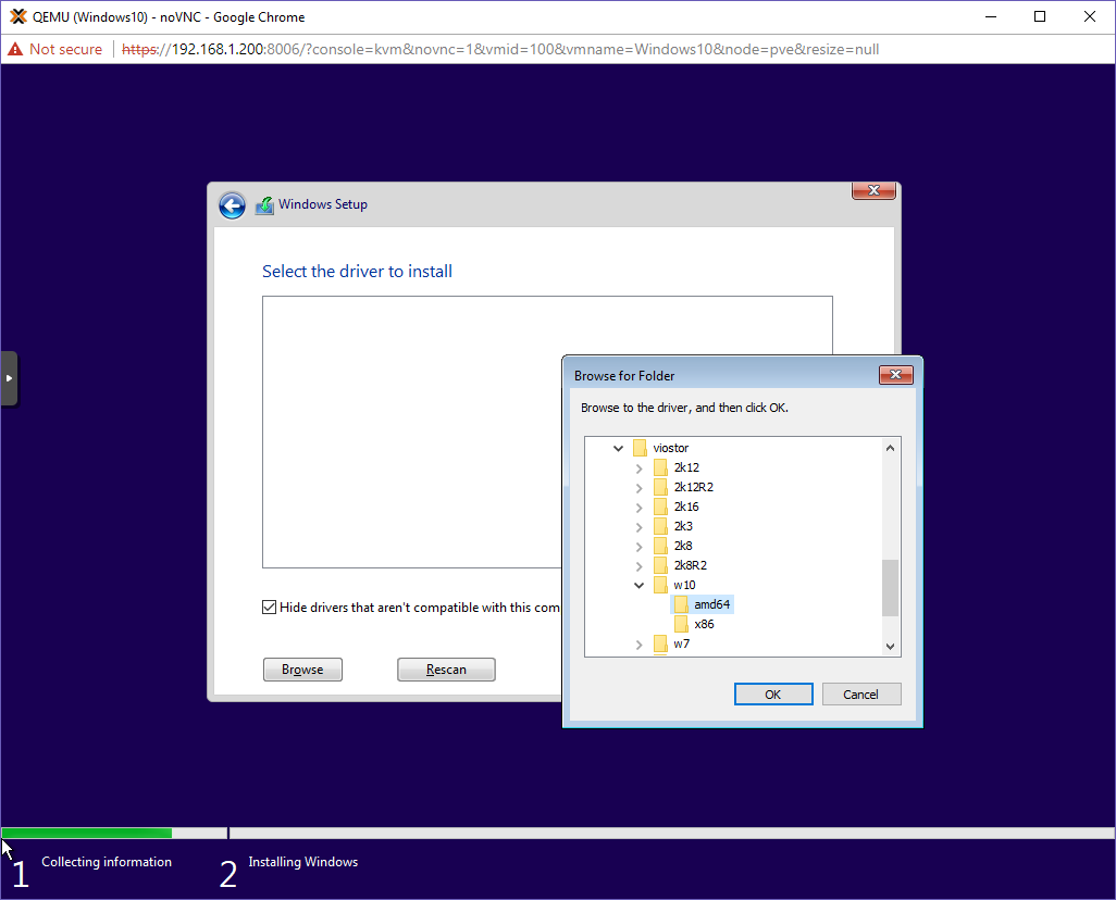VirtIO storage folder